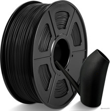 Filamento ABS 1,75Mm 1KG Nero, Alta Resistenza E Tenacità, Resistenza Alle Alte 