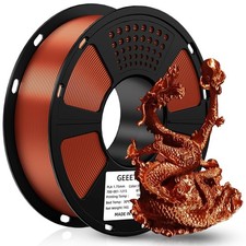 1KG Geeetech Silk rame PLA filamento 1,75mm filamento lucido per stampante 3D
