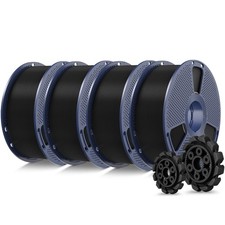 Pacchetto filamento stampante 3D SUNLU PLA+2.0, 4 KG, 1 kg*4 nero+nero+nero+nero