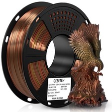 Geeetech Silk PLA filamento stampante 3D 1,75 mm 1 kg seta lucida bronzo arcobaleno