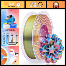 Pacchetto filamento stampante 3D Silk PLA - 4 colori, 1,75 mm, confezione multicolore da 1 kg