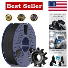 Filamento stampante 3D PETG-CF fibra di carbonio 1,75 mm 1 kg - nero opaco eccellenza