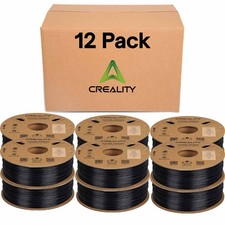 Filamento stampante 3D Creality Hyper ABS 1,75mm confezione da 12 nero 1kg/piscina alta velocità