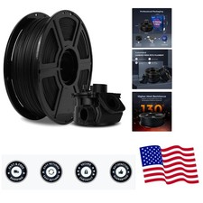 Filamento in fibra di carbonio PETG 1,75 mm, filamento per stampante 3D PETG in fibra di carbonio, 1 kg...