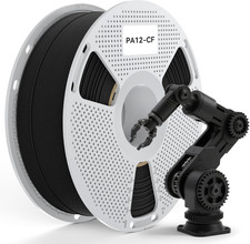 PA12-CF Filamento Nylon Fibra di Carbonio 1,75Mm - Filamento Ingegneria Alta Precisione
