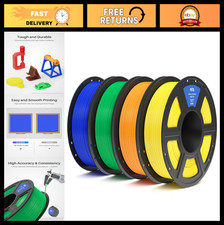 Confezione Filamento PETG 4KG 1,75mm per Stampanti 3D - Bobine 4x1kg, Alta Precisione, B