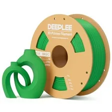 DEEPLEE Filamento PLA Basic 1.75 mm, Bobina da 1 kg Verde Prato, Precisione ±0.0