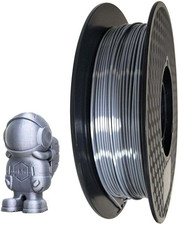 Filamento in PLA in Argento Lucido Da 1,75 Mm, Filamento per Stampante 3D, 0,5 K