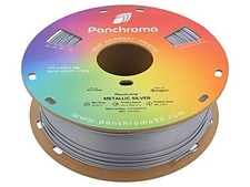 CA02012 Filamento: PLA 1,75mm argento metallizzato 190-230°C 1kg Panchroma™ POLYMAKER