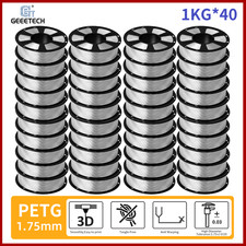 40 kg Geeetech trasparente PETG 1,75 mm filamento stampante 3D, chiaro all'ingrosso 40 * 1 kg