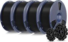 Filamento stampante 3D PLA Plus 1,75 mm PLA+ 2,0 resistente nero bobina pacchetto 4 kg