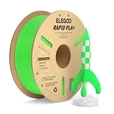 ELEGOO Rapido Filamento PLA+ 1.75mm Verde 1KG, Alta Velocità 30-600 mm/s, Filame