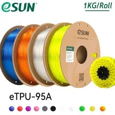 eSUN filamento stampante 3D flessibile filamento TPU-95A 1,75 mm 1 kg per stampante 3D FDM