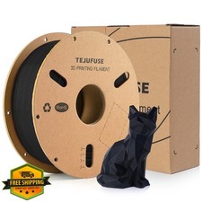 TEJUFUSE 1,75 mm filamento nero per stampante 3D PLA 1 kg