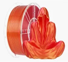 Filamento PLA 1.75mm 1kg – Bicolore Rosso/Oro – Alta Qualità per Stampanti 3D