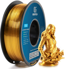 Filamento PLA 1.75 Mm Silk Gold, Filamento Stampante 3D PLA 1Kg Spool, PLA Silk 