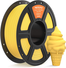 Filamento PLA Matte Giallo Sole 1 KG, 1,75 Mm Opaco PLA Filamento per Stampante