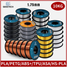 Geeetech 10 kg pla petg abs + asa tpu 1,75 mm 10 rotoli filamento stampante 3D 1 kg * 10
