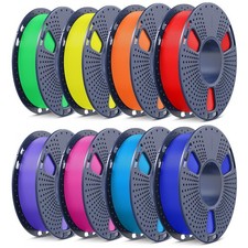 SUNLU 250 g x 8 filamenti PLA+, robusto filamento per stampante 3D, 250 g