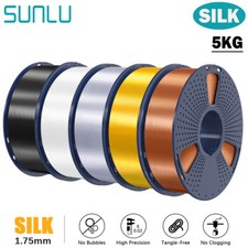 5 kg filamento stampante 3D Sunlu Silk Pla+ 1,75 mm SETA 1 KG/rotolo ± 0,02 mm multicolore