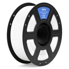 ELEGOO PETG Filamento 1,75 mm Bianco 1KG, Filamento per Stampante 3D Precisio...
