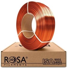 Filamento PLA Rosa 3D 1,75 Mm 1000G Rame Setoso, Ricarica