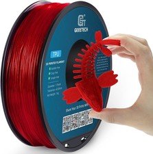 Geeetech 1,75 mm filamento TPU 1 kg rosso trasparente 95 A TPU filamento stampante 3D NUOVO