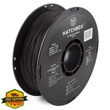 HATCHBOX 1,75 mm filamento nero per stampante 3D PLA, bobina da 1 kg