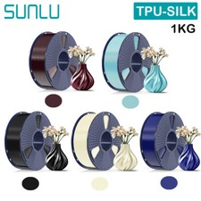 SUNLU 1/2/5/10 KG TPU-SILK FILAMENTO STAMPANTE 3D 1,75 mm TPU (98A) SILK Surface 1 kg