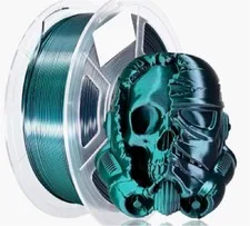 Filamento PLA 1.75mm 1kg – Bicolore Nero/Verde – Alta Qualità per Stampanti 3D