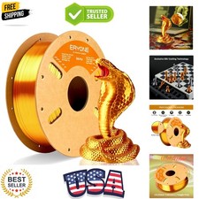 Filamento PLA di seta per stampante 3D, 1,75 mm +/- 0,03 mm, 1 kg 2,1 libbre/piscina, liquido...