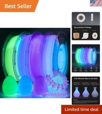 Versatile filamento 1,75 mm Glow PLA - Set multicolore 5 M per stampa 3D creativa