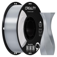Silk PLA 3D Printer Filament, Metallic Silver PLA Filament 1.75mm, High Gloss...