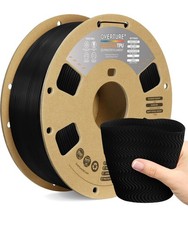 3D Printer Filament TPU 1.75mm 1kg Black HS High Speed Overture Flexible