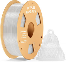 Filamento PETG Rapido 1.75 Mm, Bobina Da 1 Kg Trasparente, Alta Resistenza Agli 