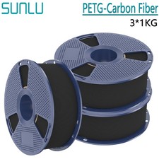 Filamento stampante 3D SUNLU 3 KG PETG fibra di carbonio 1,75 mm PETG-CF, 10% fibra corta