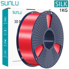 SUNLU 1KG rosso SILK PLA+ filamento stampante 3D 1,75 mm seta rosso per stampanti 3D FDM