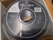 HATCHBOX Filamento per stampante 3D ABS opaco, vero bianco bobina da 1 kg 1,75 mm