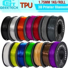 GEEETECH TPU 1,75 mm 1 kg para impresora 3D FDM Blanco Púrpura Negro Rojo Gris