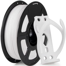PETG-GF Filamento per Stampante 3D 1,75mm Bianco Opaco 1KG, Fibra di Vetro Rinforzata PE...