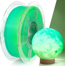 Filamento PETG 1,75mm 1Kg, Sfumato Giallo Verde PETG Traslucido Stampante 3D Fila