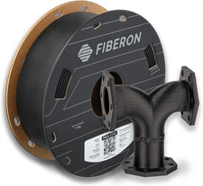 Fiberon PA12-CF10 Filamento Nylon 1,75Mm Nero 0,5Kg, Bassa Sensibilità all'Umidità PA