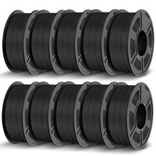 Pacchetto filamento stampante 3D 1,1 kg PLA 0,02 mm + - 0,02 mm confezione da 10 nero JAYO sfuso