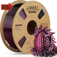 LANDU Filamento PLA Seta Doppio Colore 1,75Mm 1KG, Filamento Stampante 3D Dimensionale