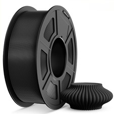 TECBEARS Filamento PLA+ 1.75 mm 1KG Nero, Forte e resistente Filamento