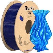 GratKit Filamento PETG per Stampante 3D 1 kg, 1,75 mm, -0,03 mm,