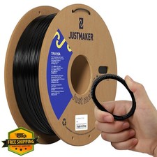 JUSTMAKER TPU 95A filamento 1,75 mm 1 kg nero