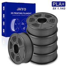 JAYO 5KG Grigio PLA+ 1,75mm Filamento per stampante 3D 1,1KG Elevata tenacità