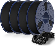 Filamento PETG 1,75mm, Confezione da 4KG, Confezione da 4, 1KG per Bobina, Nero e Colori