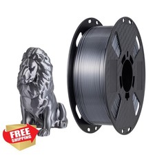 CC3D Filamento PLA grigio ferro seta 1,75 mm 1 kg